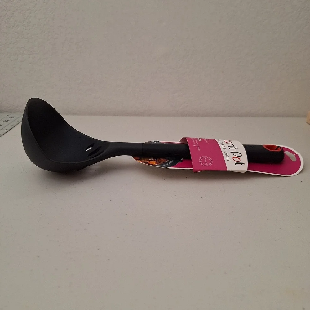 NEW Instant Pot Scoop & Strain Multi-Use Ladle Spoon Strainer Silicone Handle‎
